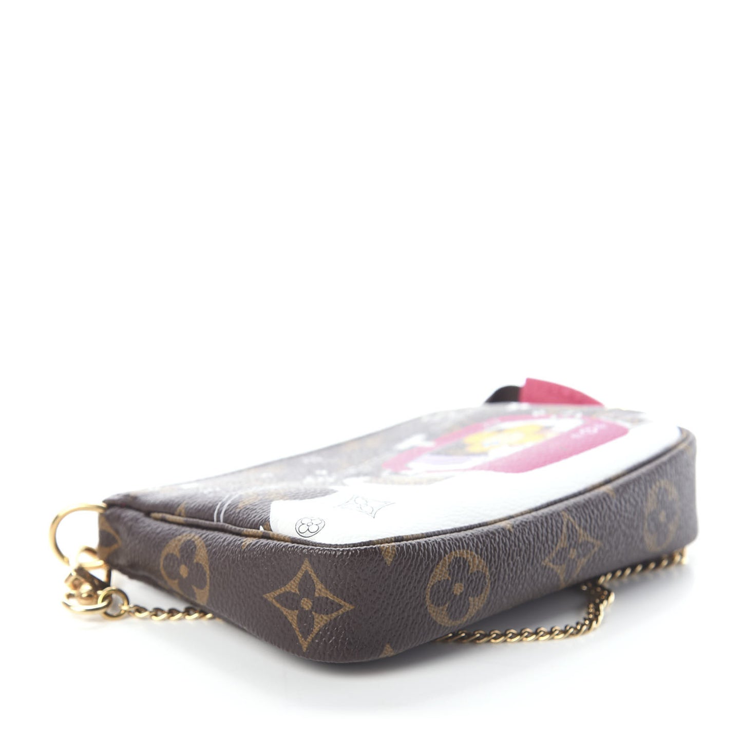 Monogram 2019 Christmas Animation Mini Courchevel Pochette Accessories Fuchsia