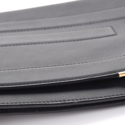 Fendi Vitello Flamingo Tube Macro Clutch Black 9 of 9