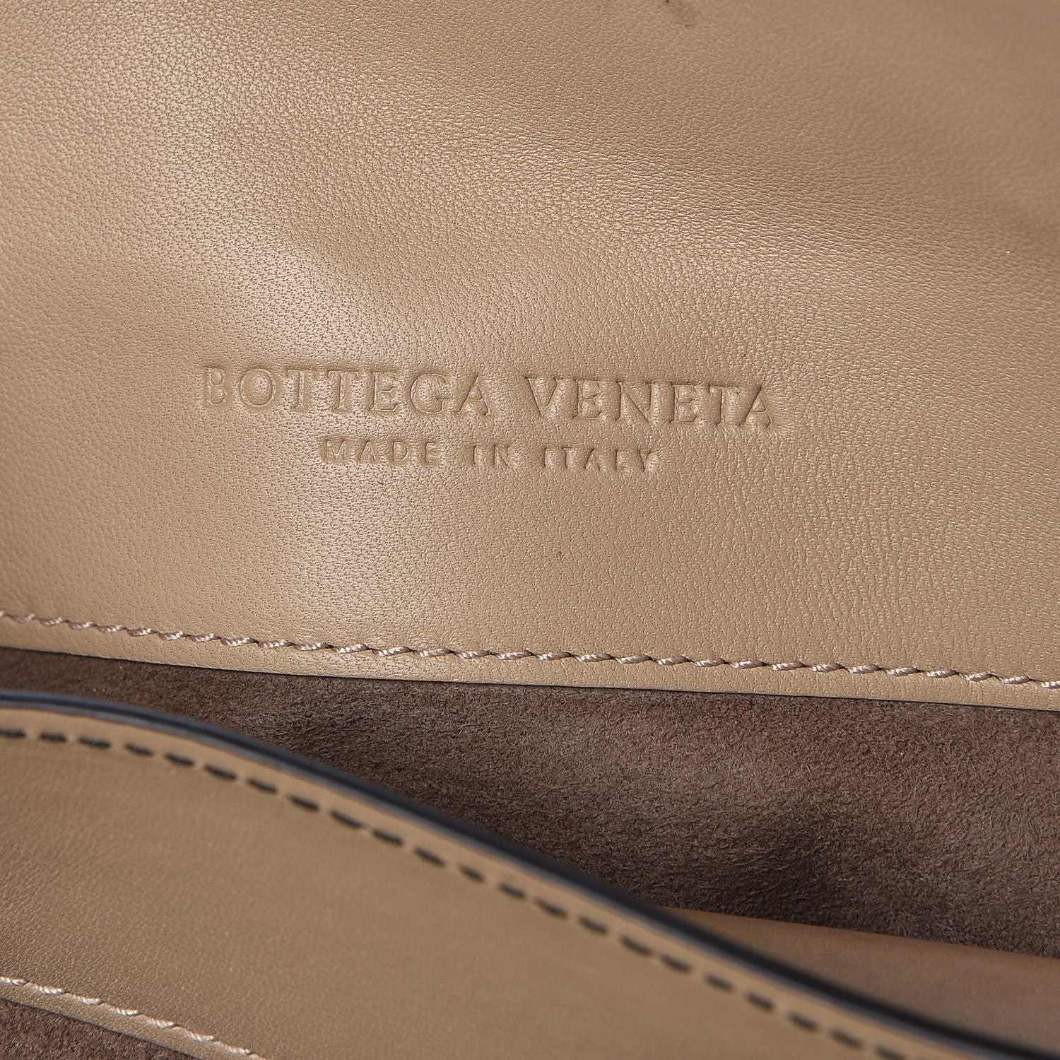 Bottega Veneta Nappa Small Bicolor Piazza Bag Mink 6 of 8