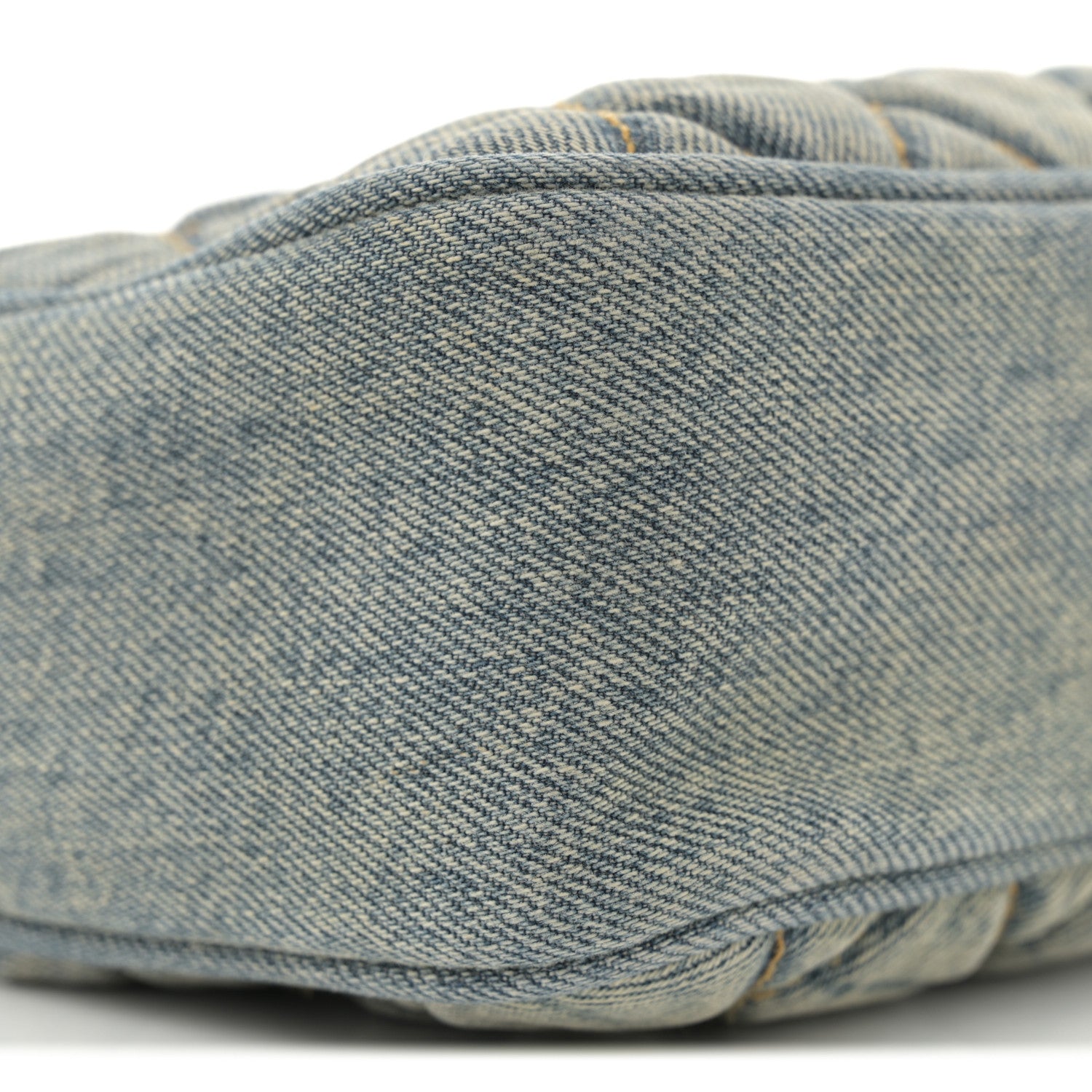Saint Laurent Denim Matelasse Quilted Summer Embroidered Classic Monogram Camera Bag Blue 9 of 11