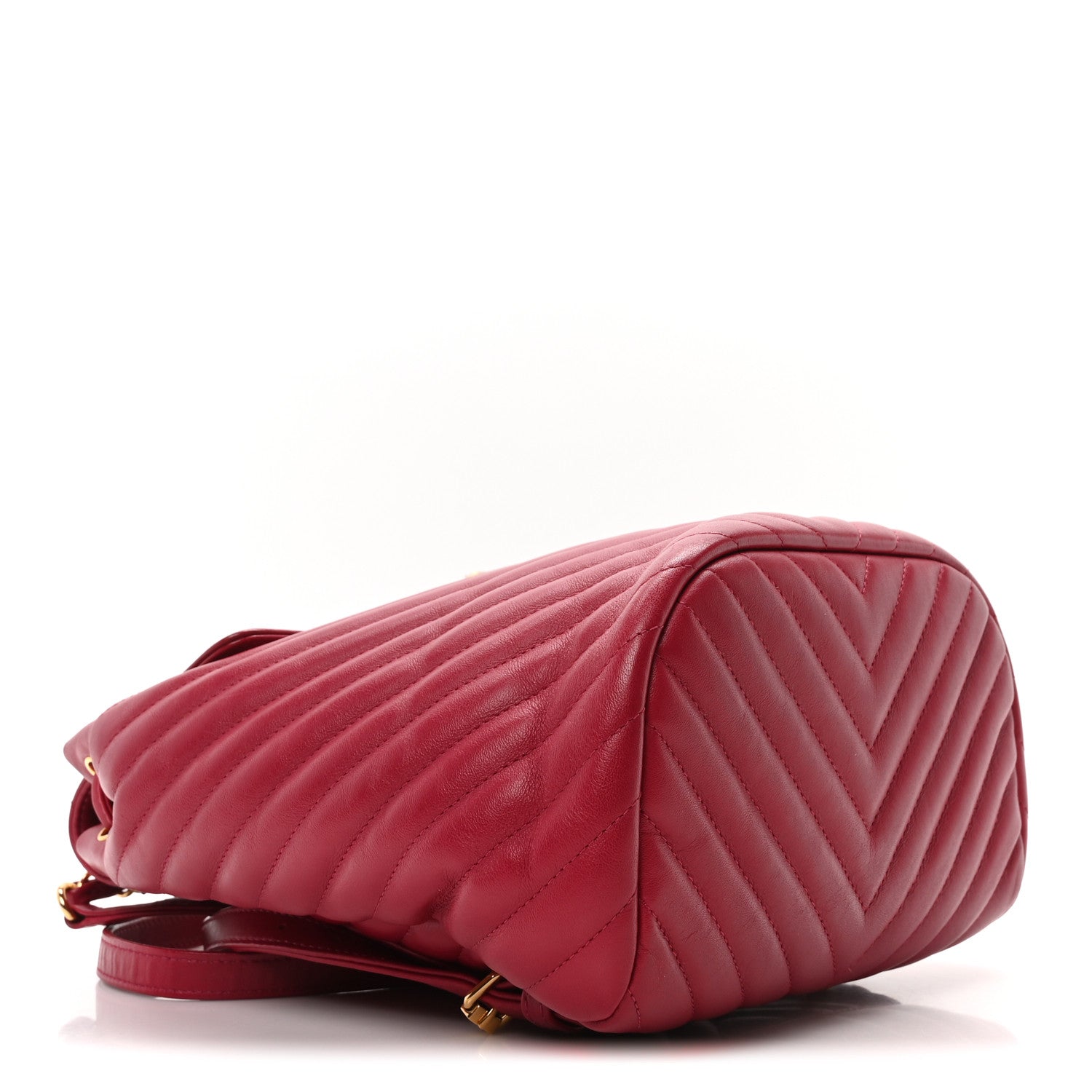 Chanel Lambskin Chevron Quilted Small Urban Spirit Backpack Dark Pink 4 of 10
