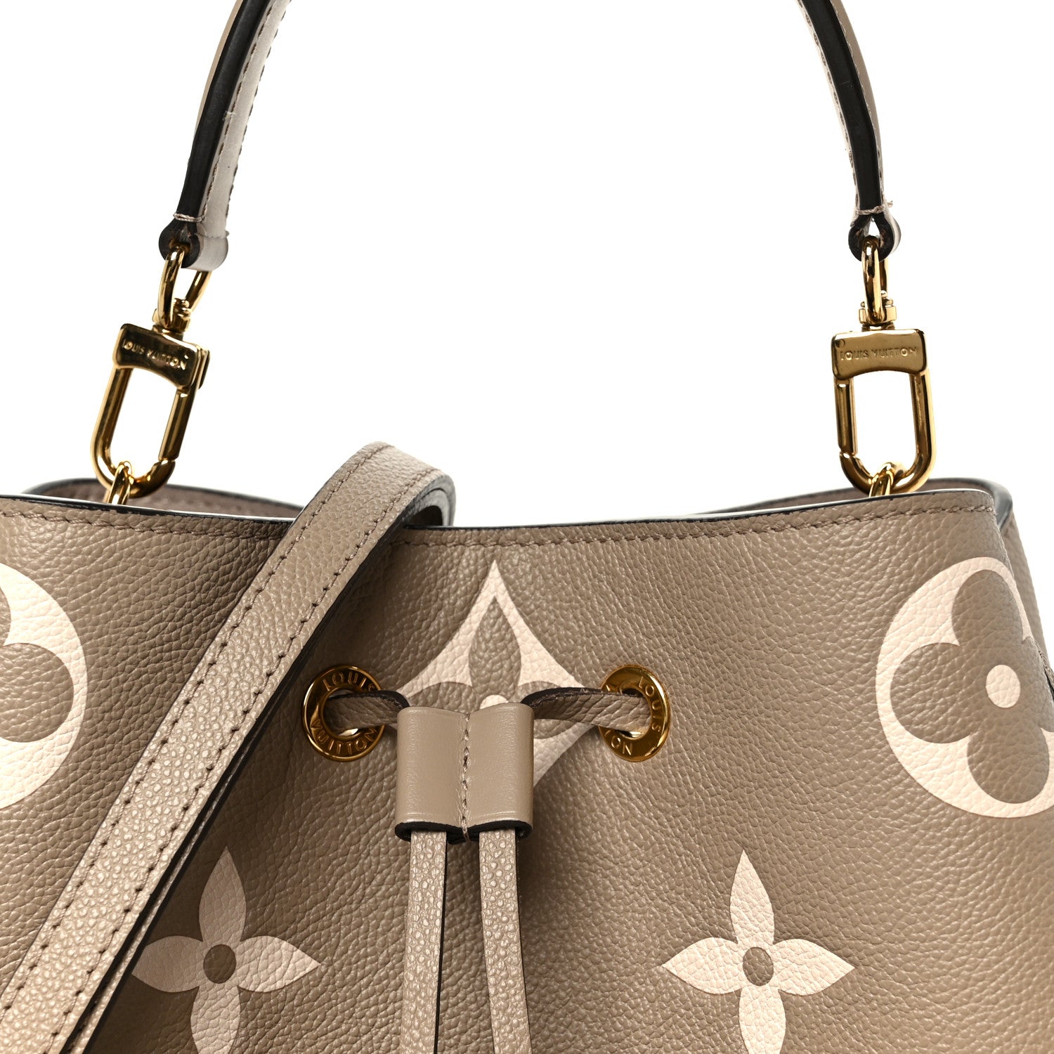 Louis Vuitton Empreinte Monogram Giant Neonoe MM Tourterelle Creme 11 of 13