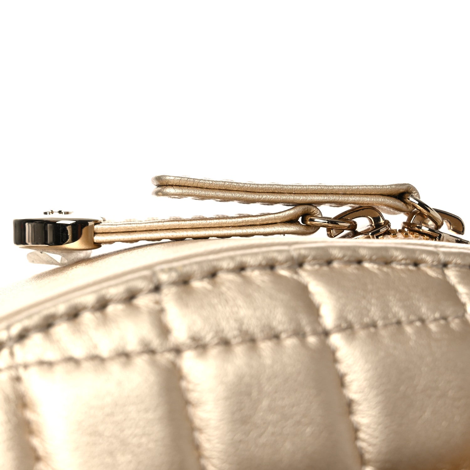 Chanel Metallic Lambskin Quilted CC In Love Heart Bag Gold 12 of 12