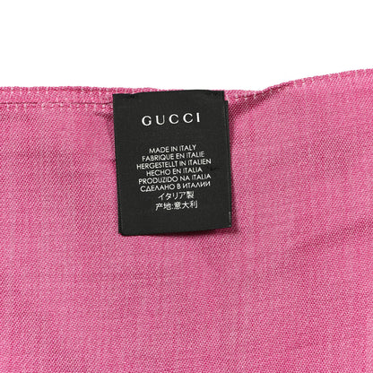 Gucci Wool Silk GG Monogram GGNat Scarf Roseate 3 of 4