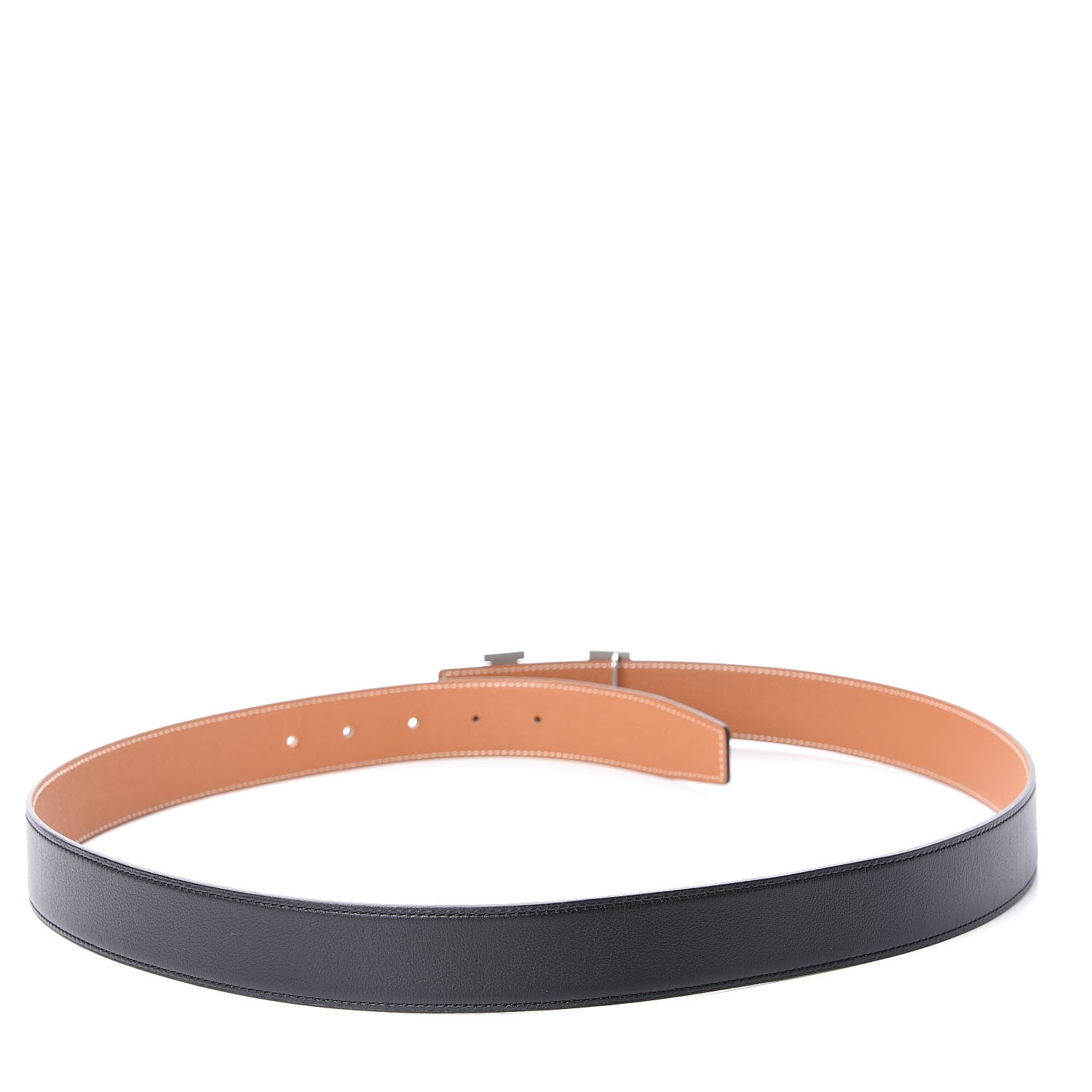 Hermes Swift Epsom 32mm H Belt 100 Black Gold 3 of 5