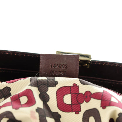 Gucci Guccissima Treasure Boston Dark Brown 7 of 7