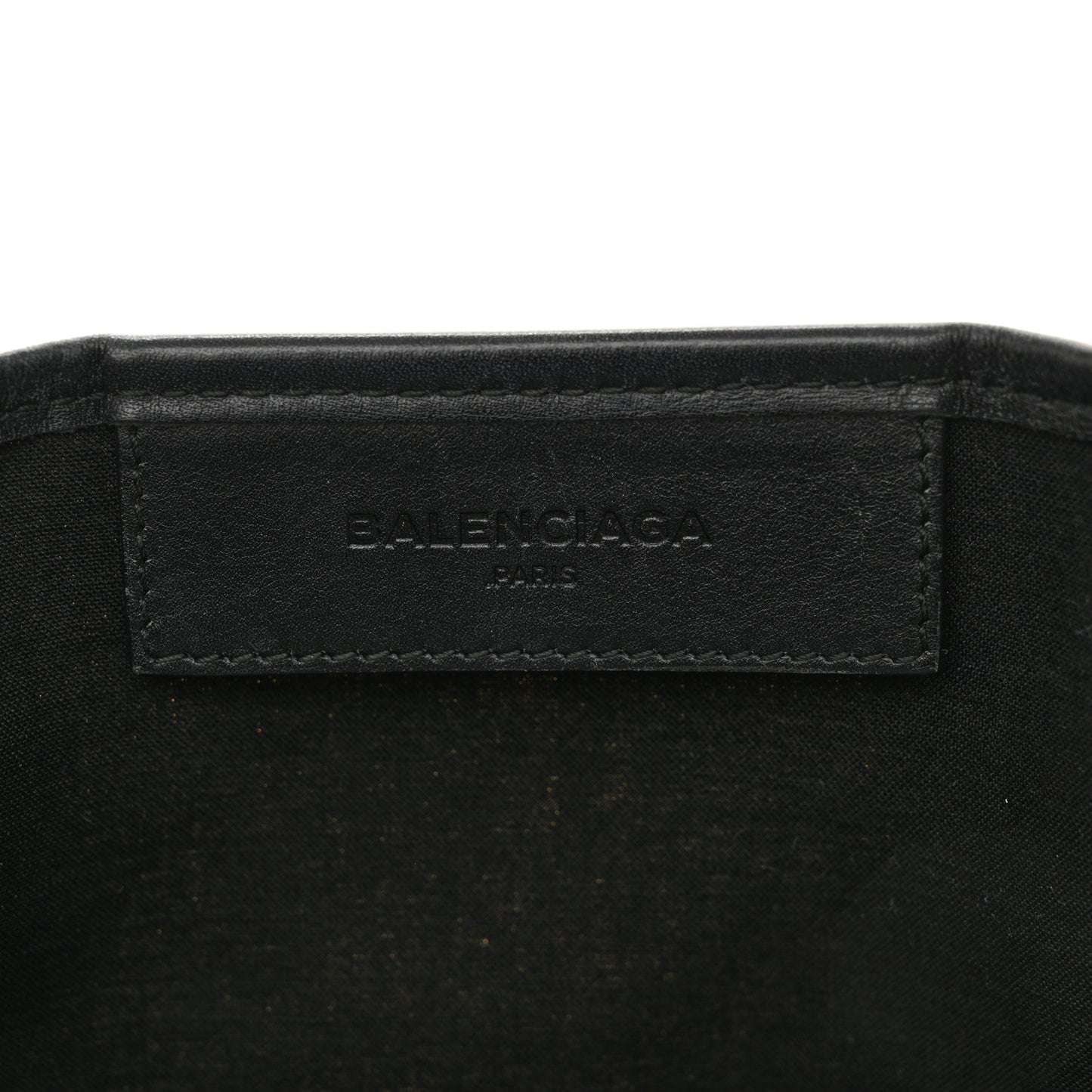 Cotton Canvas Satin Calfskin S Navy Cabas Natural Black