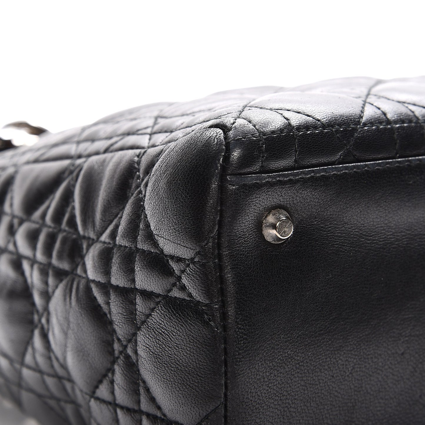 Lambskin Cannage Medium Lady Dior Black