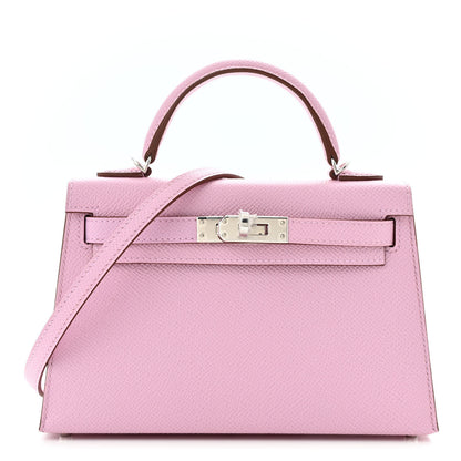 Hermes Epsom Mini Kelly Sellier 20 Mauve Sylvestre 1 of 10