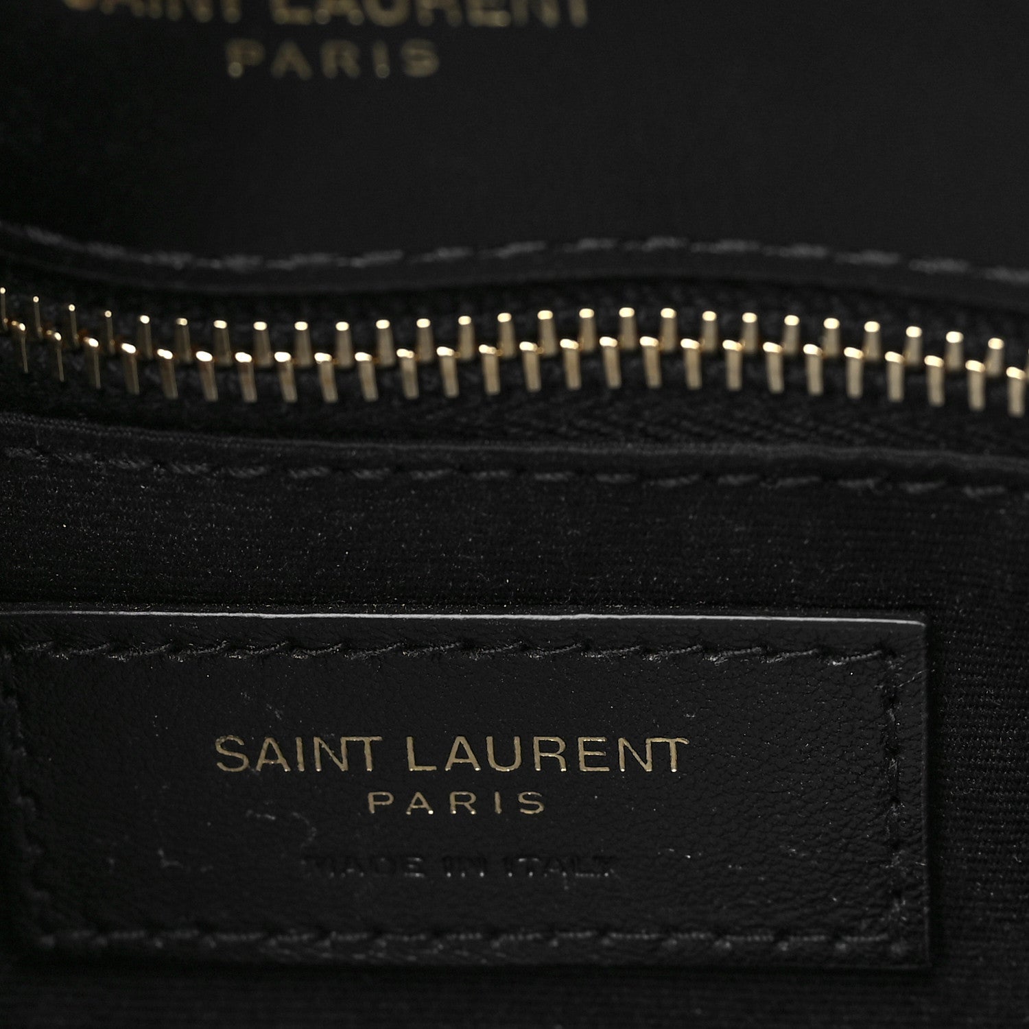 Saint Laurent Calfskin Y Quilted Monogram Toy Loulou Crossbody Bag Black 6 of 6