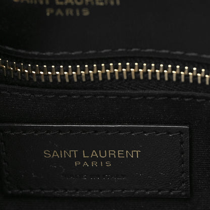 Saint Laurent Calfskin Y Quilted Monogram Toy Loulou Crossbody Bag Black 6 of 6