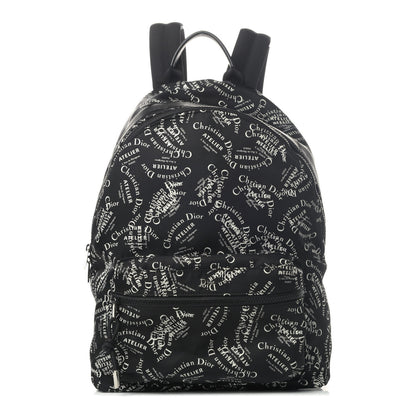 Christian Dior Nylon Logo Backpack Black 1 of 4