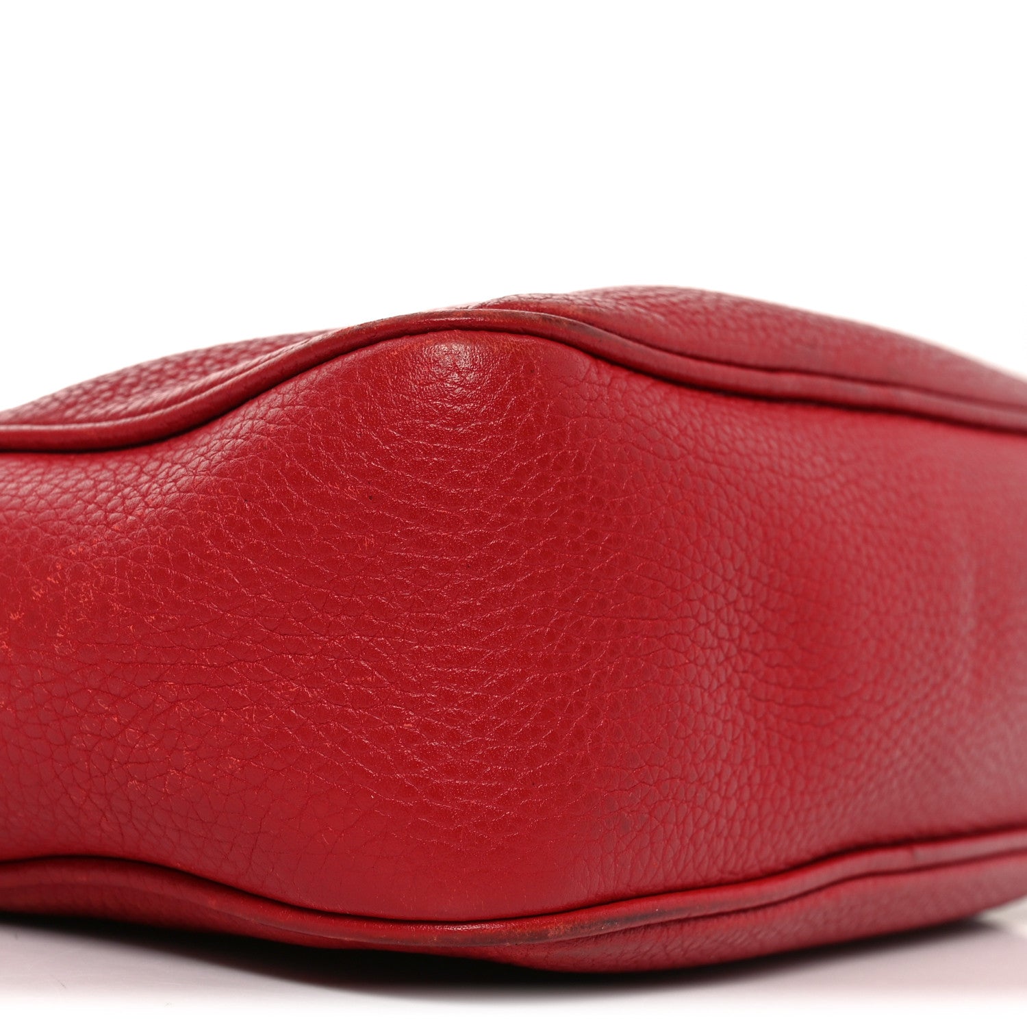 Gucci Pebbled Calfskin Small Soho Disco Bag Tabasco Red 8 of 10
