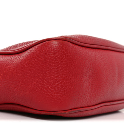 Gucci Pebbled Calfskin Small Soho Disco Bag Tabasco Red 8 of 10