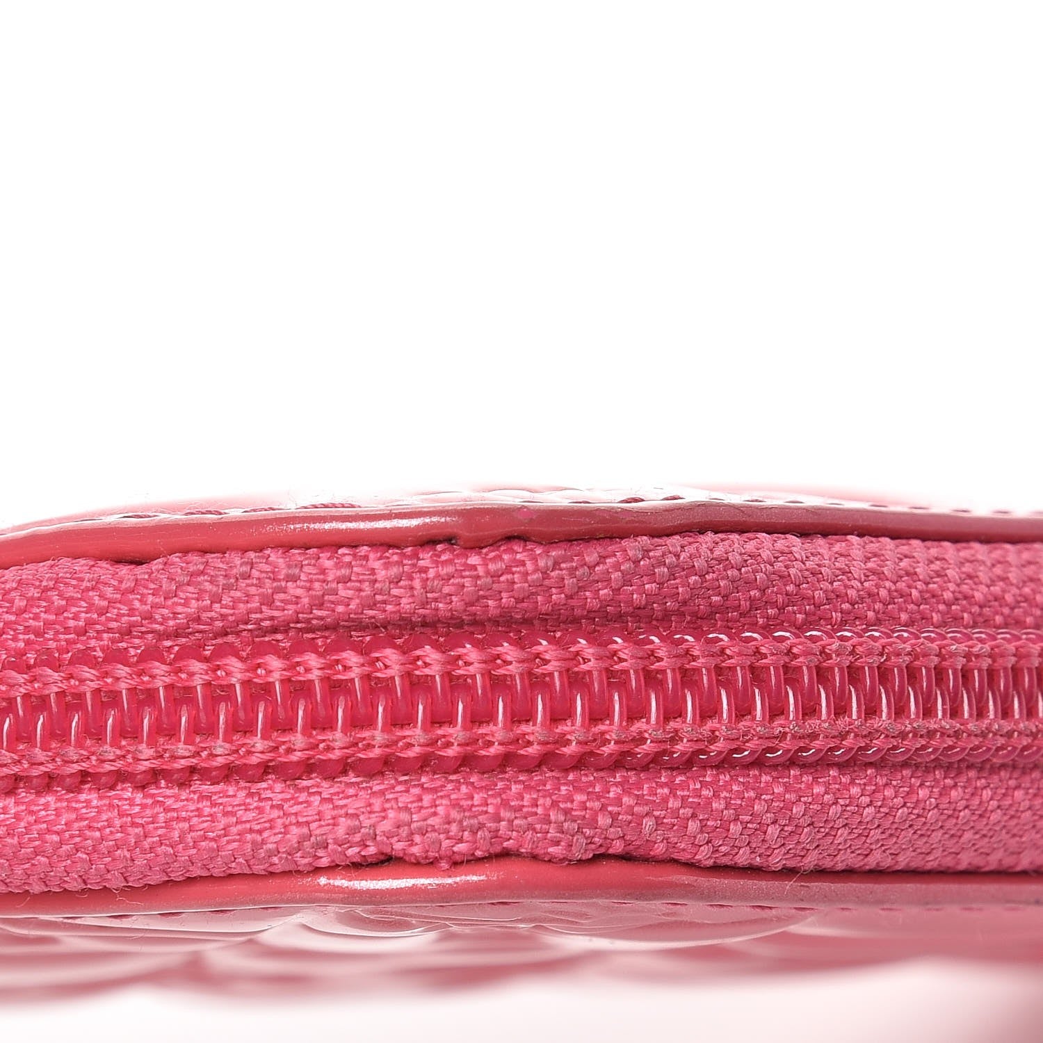Chanel Patent Calfskin Lucky Symbols Zip Around Wallet Fuchsia 14 of 20
