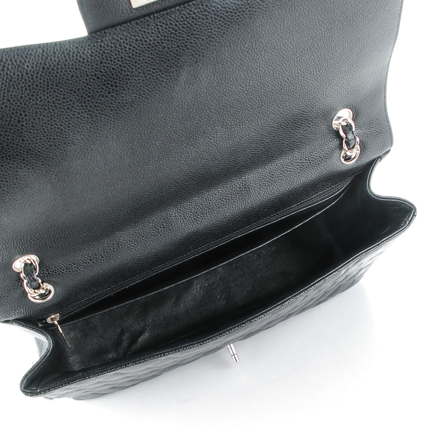 Caviar Quilted Maxi Single Flap Black