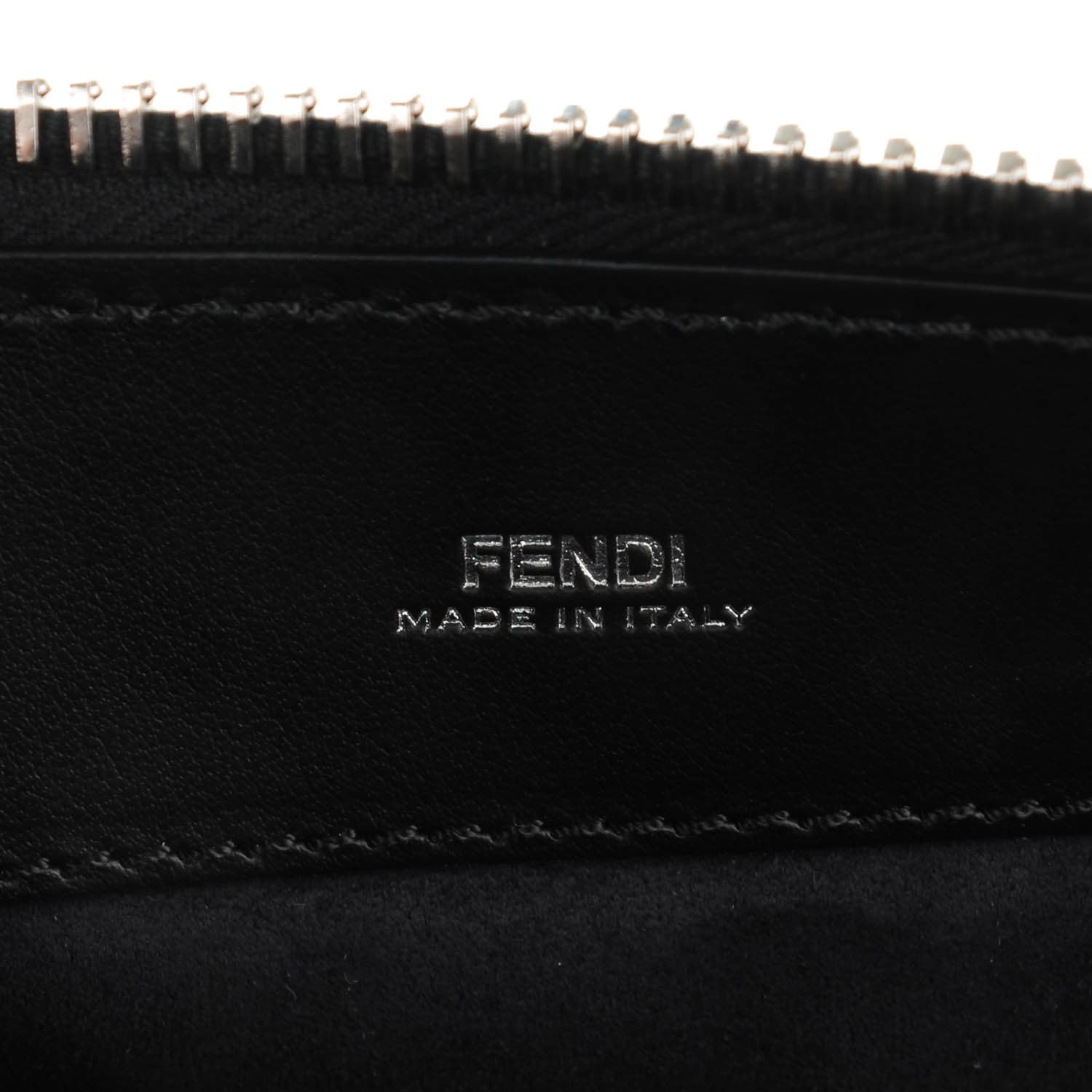Fendi Vitello Baltico Dolce DotCom Satchel Black Blue Royal 7 of 9