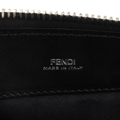 Fendi Vitello Baltico Dolce DotCom Satchel Black Blue Royal 7 of 9