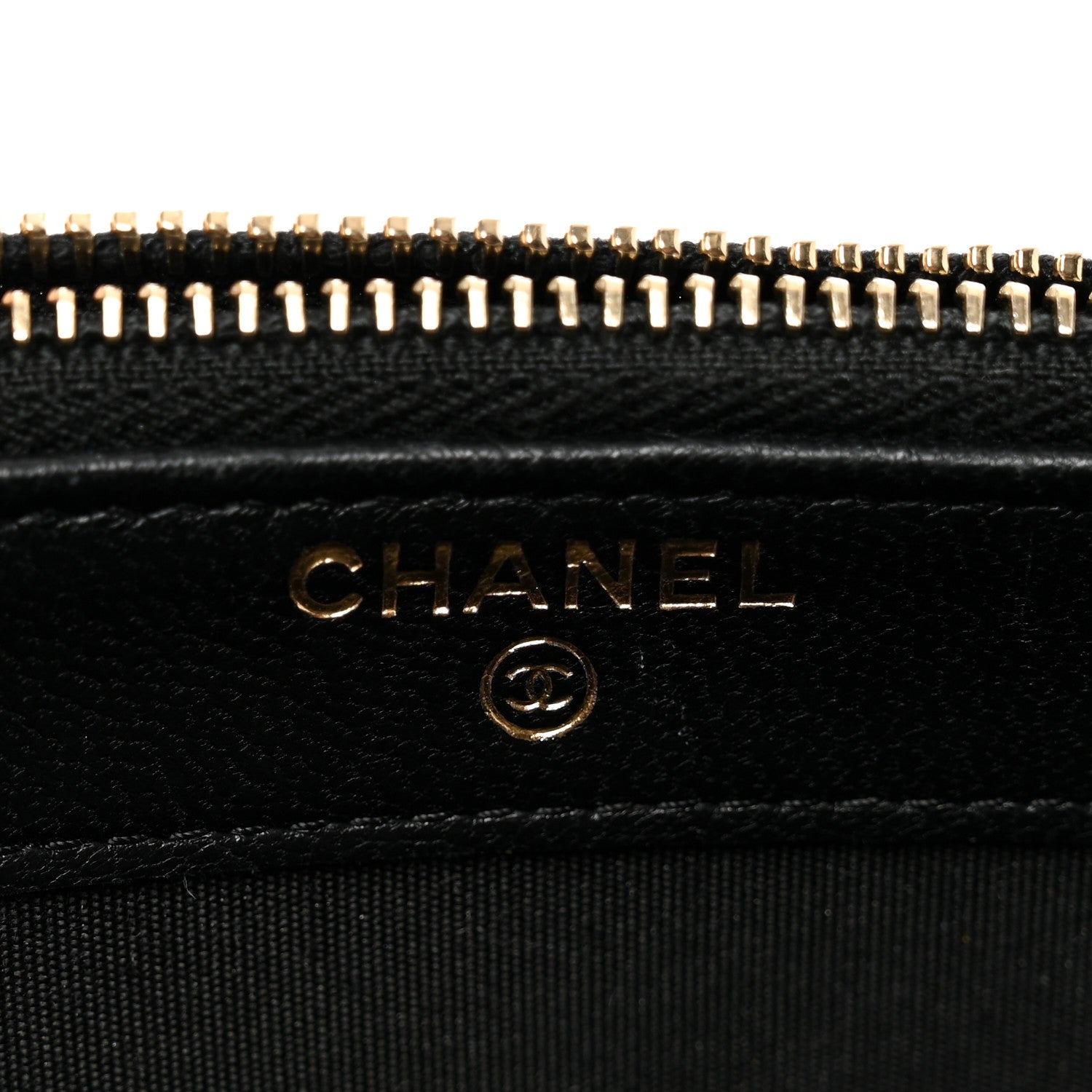 Chanel Goatskin Quilted CC Clutch With Chain Black 7 of 11