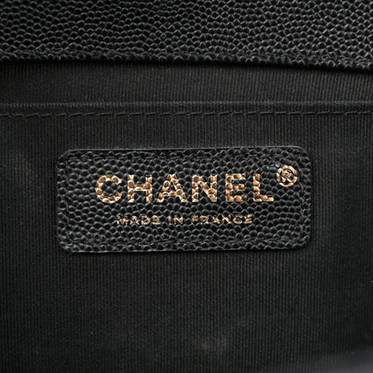 Chanel Caviar Quilted Medium Boy Flap Black 6 of 12