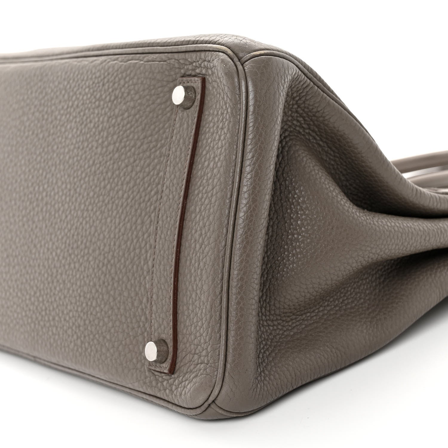 Hermes Taurillon Clemence Birkin 35 Etain 10 of 12