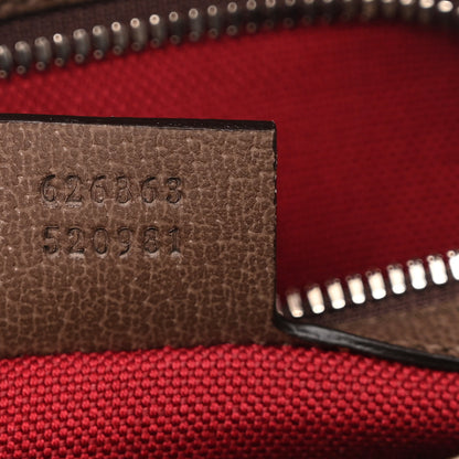 Gucci GG Supreme Monogram Textured Calfskin Square Messenger Bag Beige Ebony New Acero 7 of 10