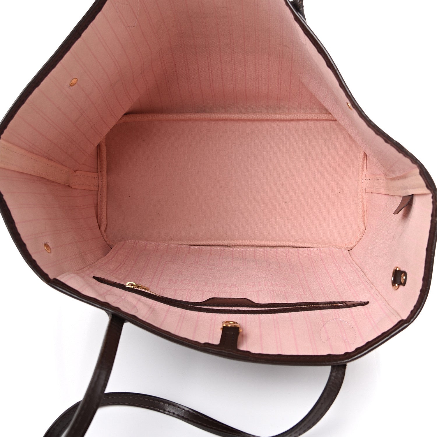 Louis Vuitton Damier Ebene Neo Neverfull MM Rose Ballerine 4 of 21
