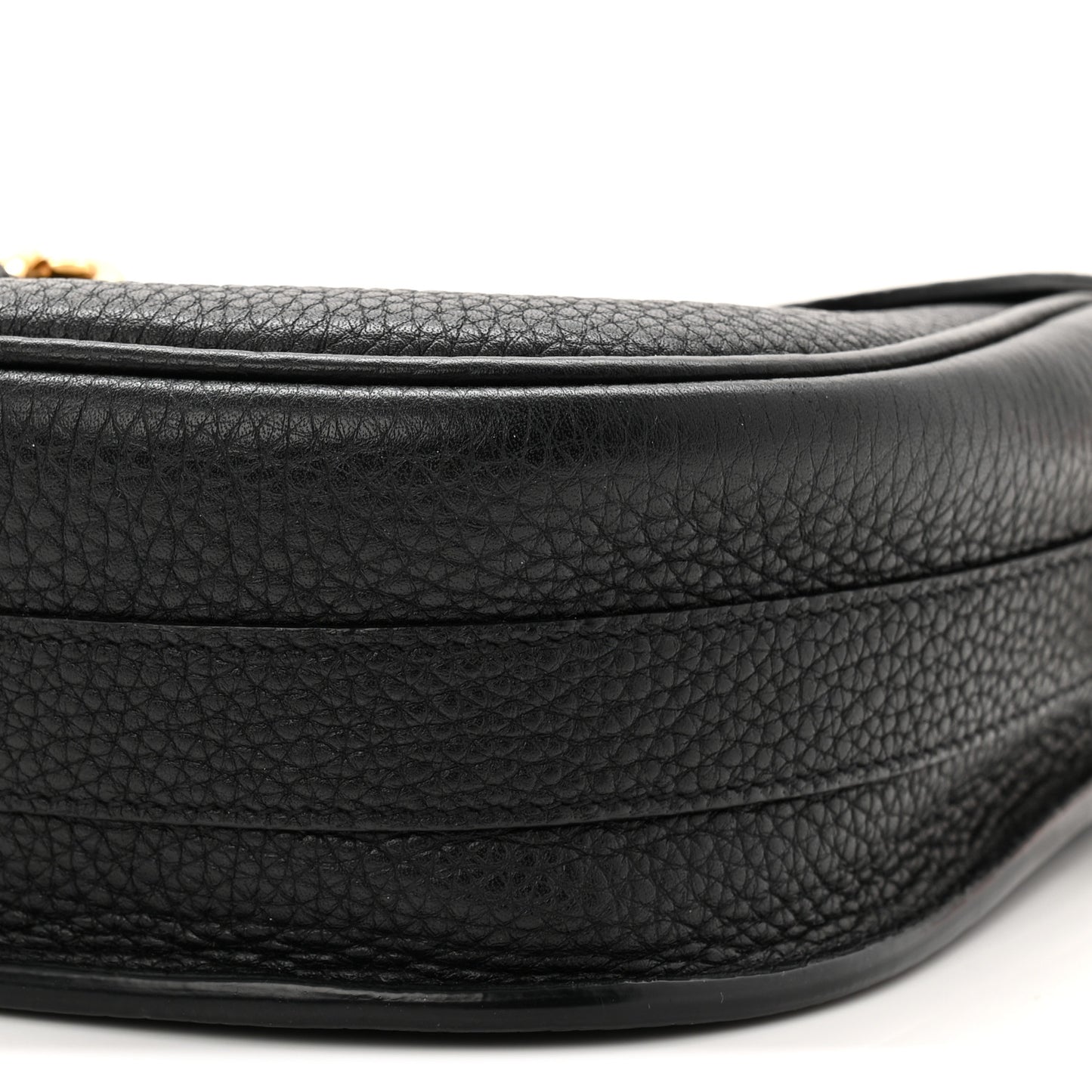 Grained Calfskin Medium Bobby Flap Black