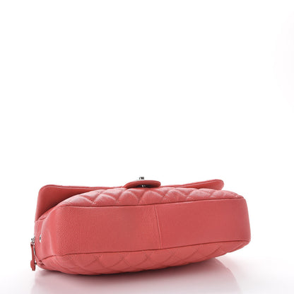 Chanel Caviar Quilted Jumbo Easy Flap Coral 4 of 9