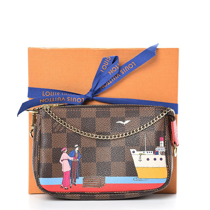 Louis Vuitton Damier Ebene 2016 Christmas Animation Mini Pochette Accessories 7 of 7