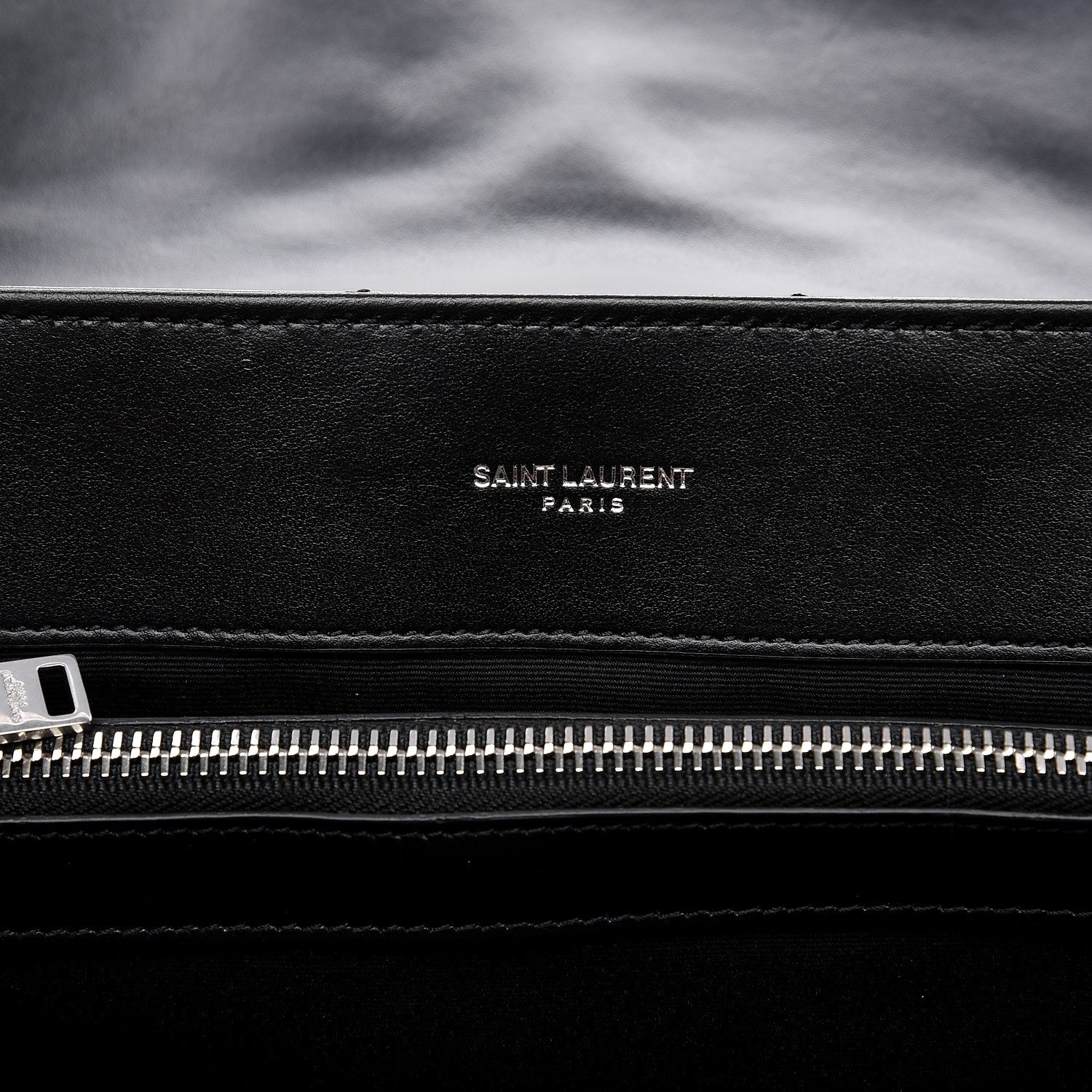 Saint Laurent Calfskin Y Quilted Monogram Large Loulou Chain Satchel Black 7 of 8