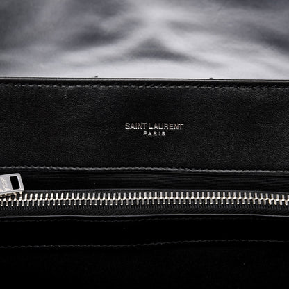 Saint Laurent Calfskin Y Quilted Monogram Large Loulou Chain Satchel Black 7 of 8