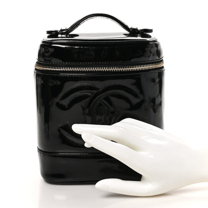 Chanel Patent Timeless Vanity Cosmetic Case Black 2 of 11