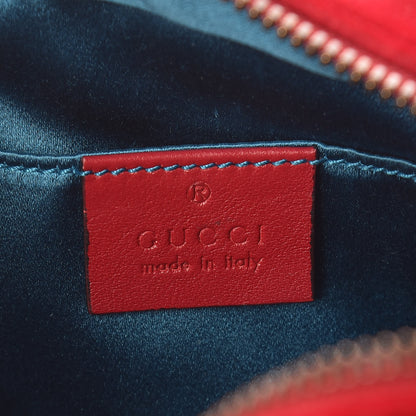 Gucci Velvet Matelasse Small GG Marmont Chain Shoulder Bag Hibiscus Red 6 of 10
