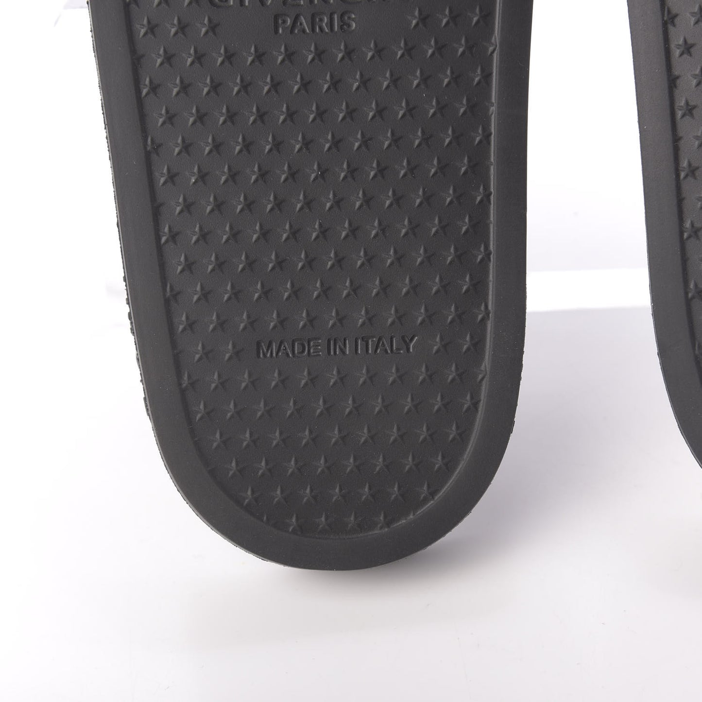 Rubber Logo Pool Slide Sandals 39 Black