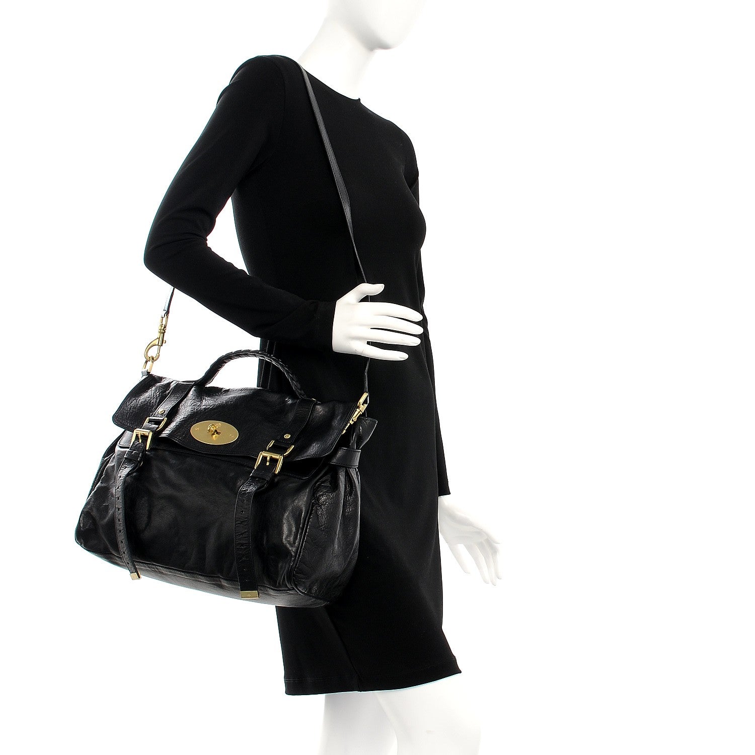 Mulberry Soft Buffalo Oversized Alexa Black 2 of 8