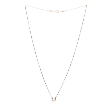 Tiffany 18K Rose Gold Diamond .17ct Elsa Peretti Diamonds by the Yard Pendant Necklace 3 of 9