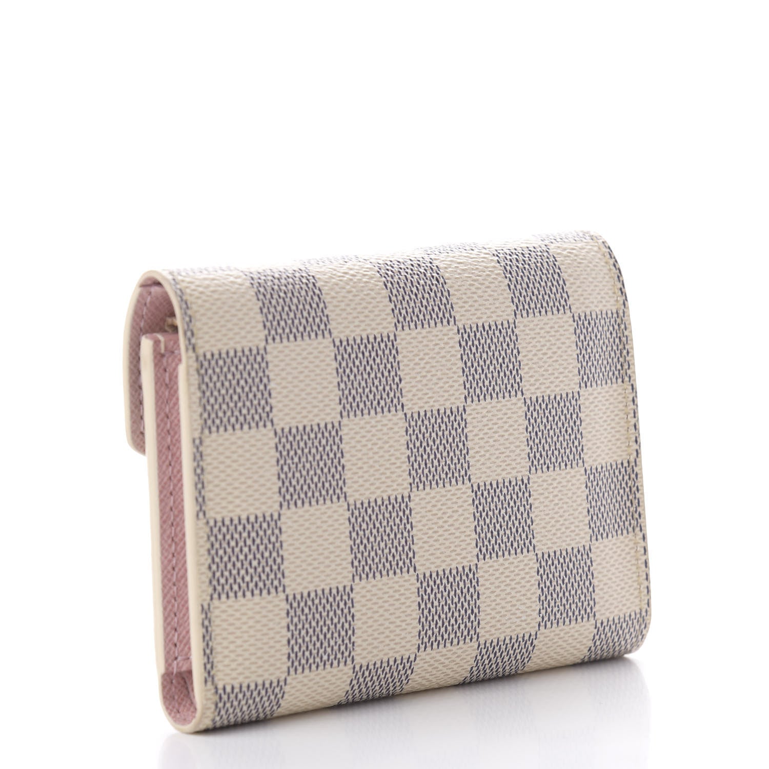 Louis Vuitton Damier Azur Victorine Wallet Rose Ballerine 3 of 9