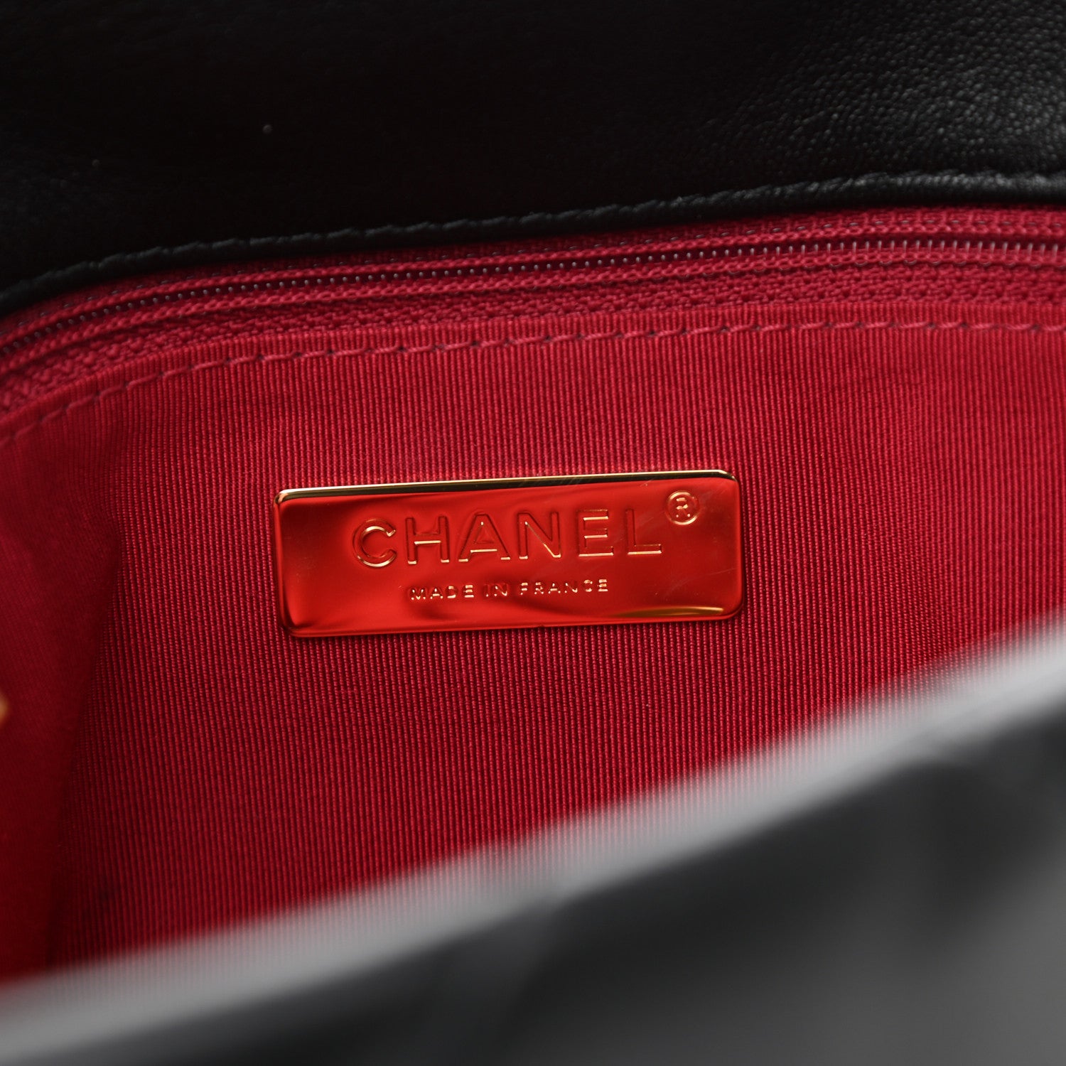 Chanel Goatskin Quilted Medium Chanel 19 Flap Black 6 of 12