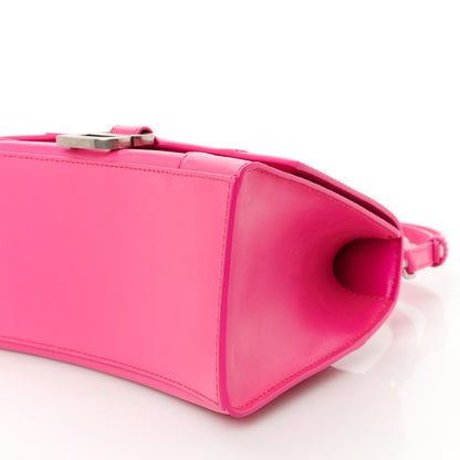 Balenciaga Shiny Box Calfskin Small Hourglass Top Handle Bag Acid Fuchsia 10 of 10