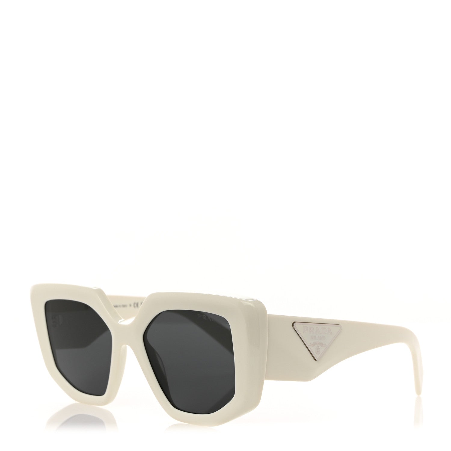Prada Acetate Symbole Sunglasses SPR 14Z Talc 1 of 7