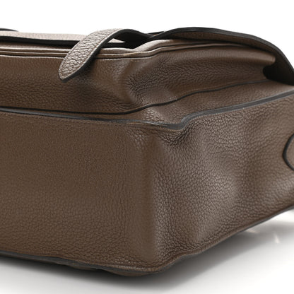 Hermes Taurillon Clemence Steve Caporal Messenger Cacao 9 of 14