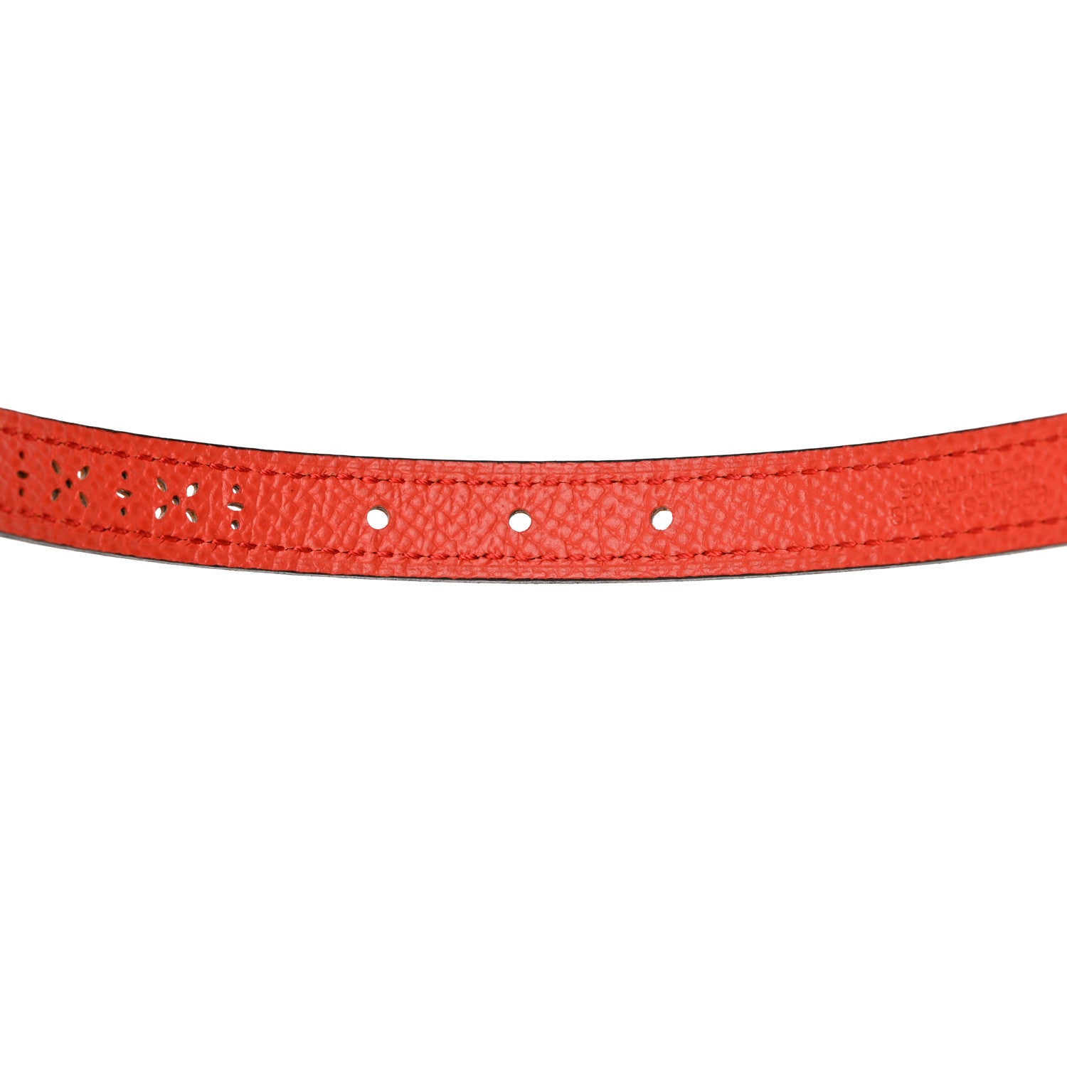 Hermes Swift Epsom Perforated 13mm Roulis Belt 85 34 Orange Rose Jaipur 4 of 6