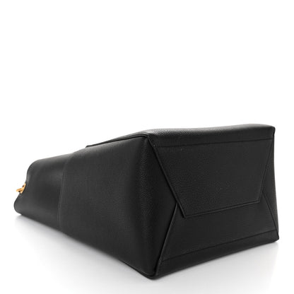 Celine Soft Grained Calfskin Sangle Bucket Bag Black 4 of 9