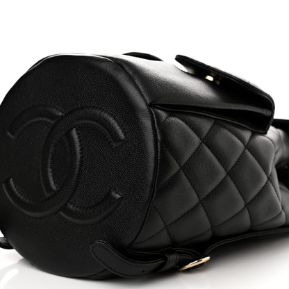 Chanel Caviar Quilted Pockets Backpack Black 10 of 11