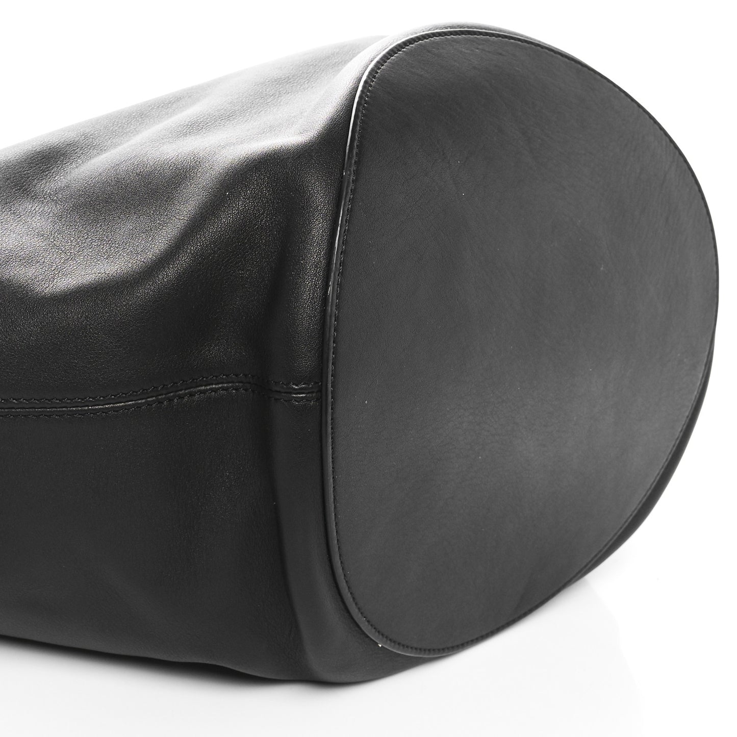 Calfskin Medium Lotus Tote Black