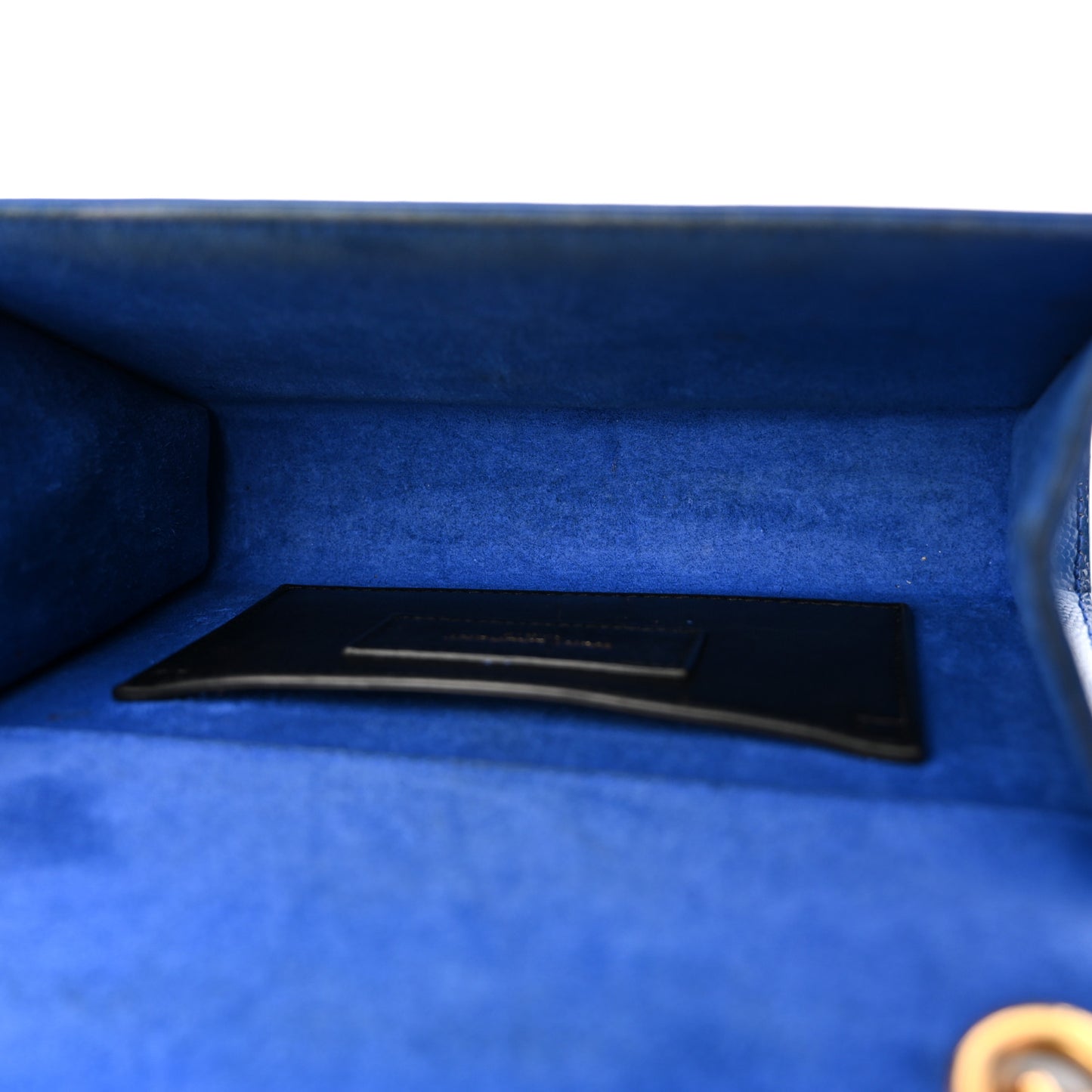 Grain De Poudre Small Classic Monogram Kate Satchel Royal Blue