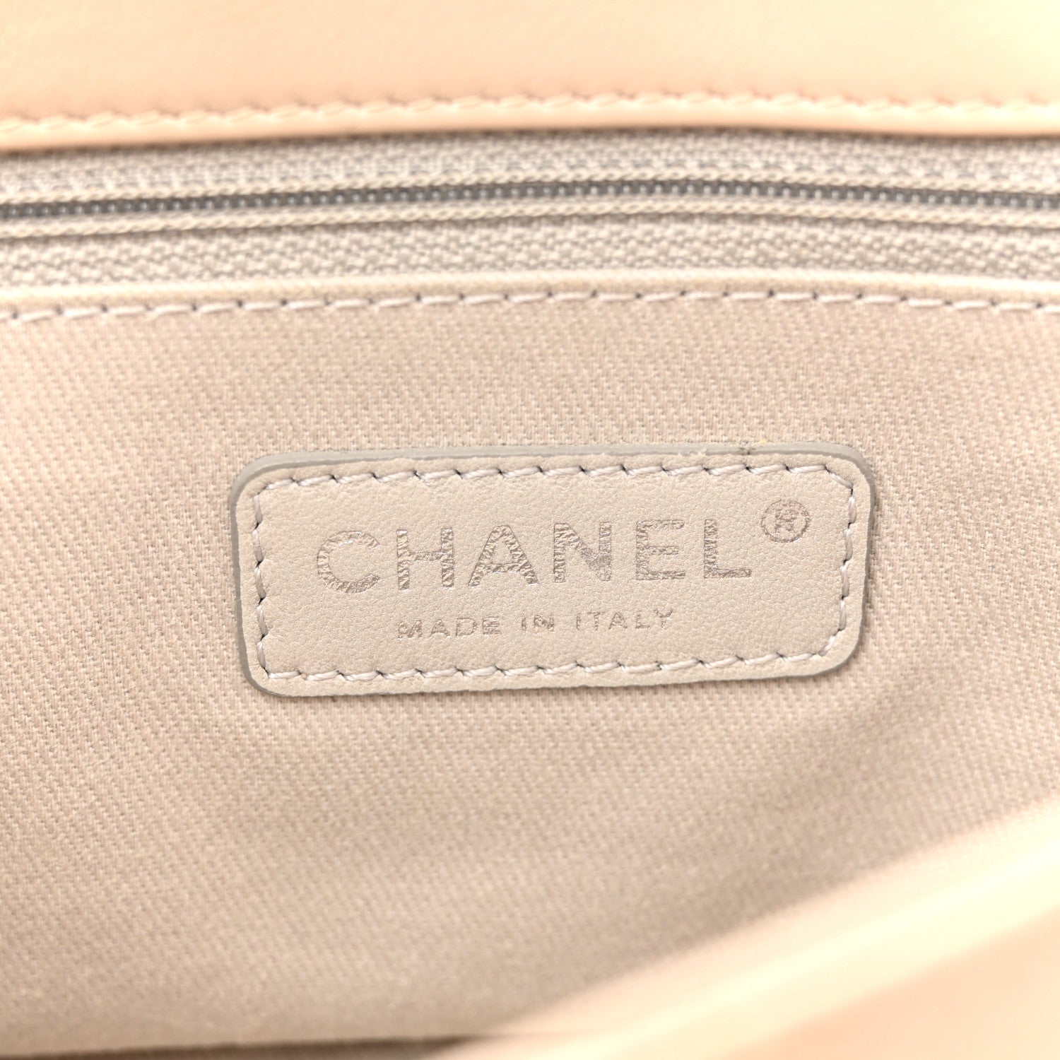 Chanel Calfskin Large Country Chic Flap Ecru Brown 6 of 10