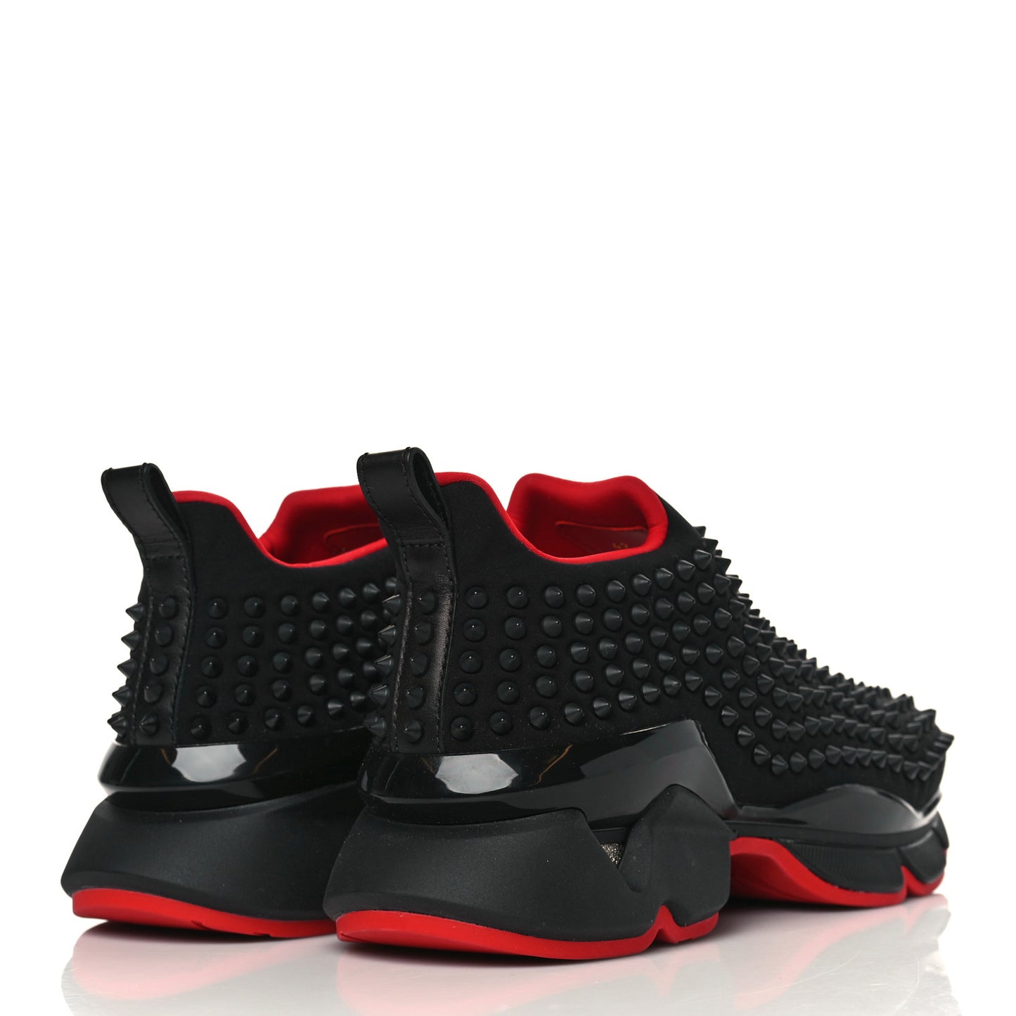 Neoprene Mens Spike Sock Flat Sneakers 42 Black