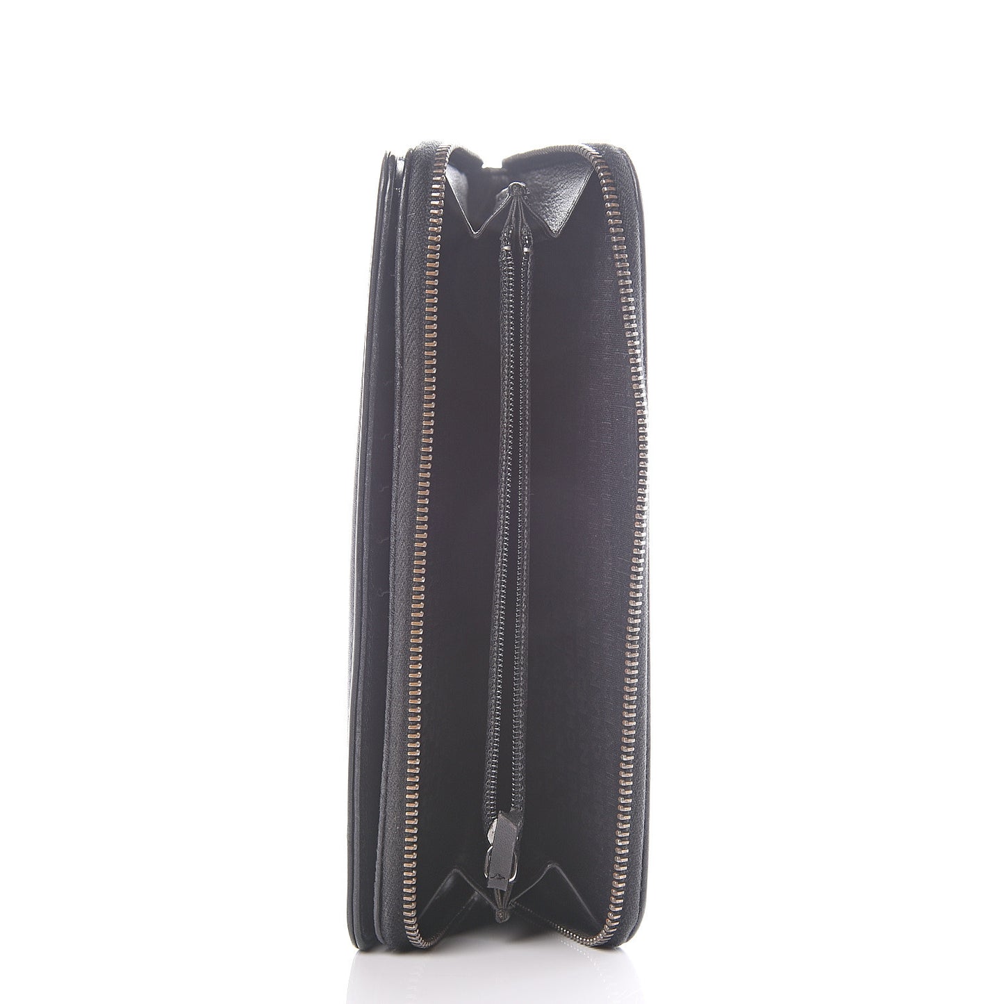 Lambskin Embossed Logo Wallet Black
